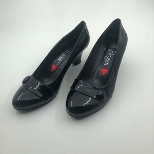 HANDMADE PATENT LEATHER WOMAN HEELS